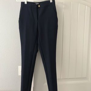 Dursi Navy Straight-Leg Dress Pants